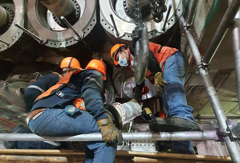 Ingeniería inversa, fabricación y montaje de una caja bushing para turbina a vapor Mitsubishi.